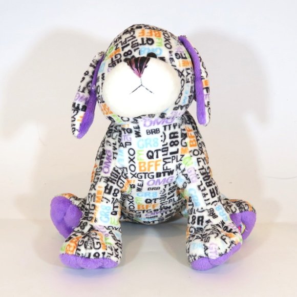 Webkinz Texting Puppy Ganz Purple Plush Stuffed Dog Animal Toy NO TAG /CODE - Picture 1 of 9